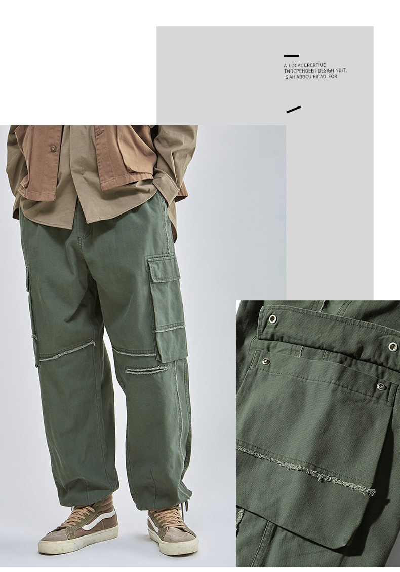 Herrenbekleidung Herrenmode Modemarke Overalls Herren Herbst Neue Herrenbekleidung Hosen Stone Mill Lose Freizeithose Herren_voghion.com