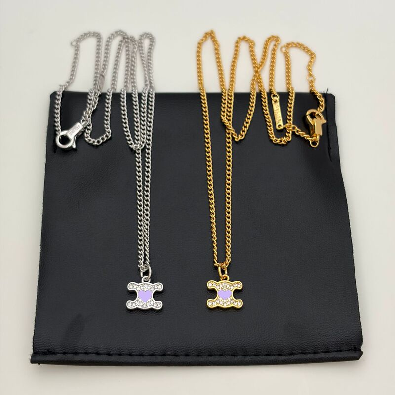 Full Diamond Logo Arc De Triomphe Necklace for Women, Popular Niche Design, Minimalist Neck Accessory, High-End Clavicle Chain, Cross-Border Hot Seller Full Diamond Logo Arc De Triomphe Necklace for Women, Popular Niche Design, Minimalist Neck Accessory, High-End Clavicle Chain, Cross-Border Hot Seller