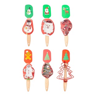 Beech handle silicone cartoon Christmas series silicone spatula spatula baking suit spatula baking gadget