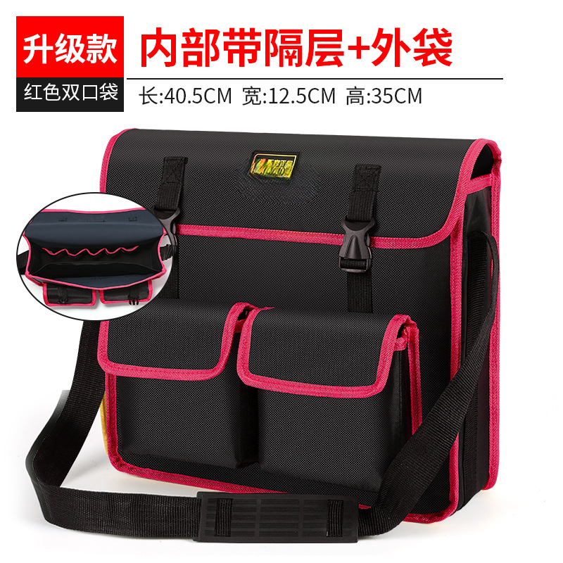 Paquete de herramientas eléctricas de lona gruesa, bolso multifuncional especial para el mantenimiento de la carpintería, bolso grande resistente y duradero para hombres