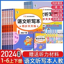 一二三四五六年级小学生语文学霸听写本同步教材天天练练习册批发