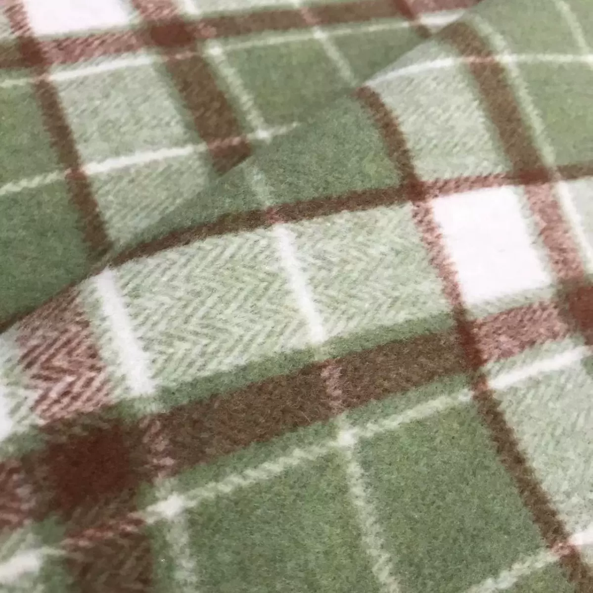 秋冬新款毛呢面料色织粗纺毛呢格子布呢绒面料毛呢布外套柯桥面料