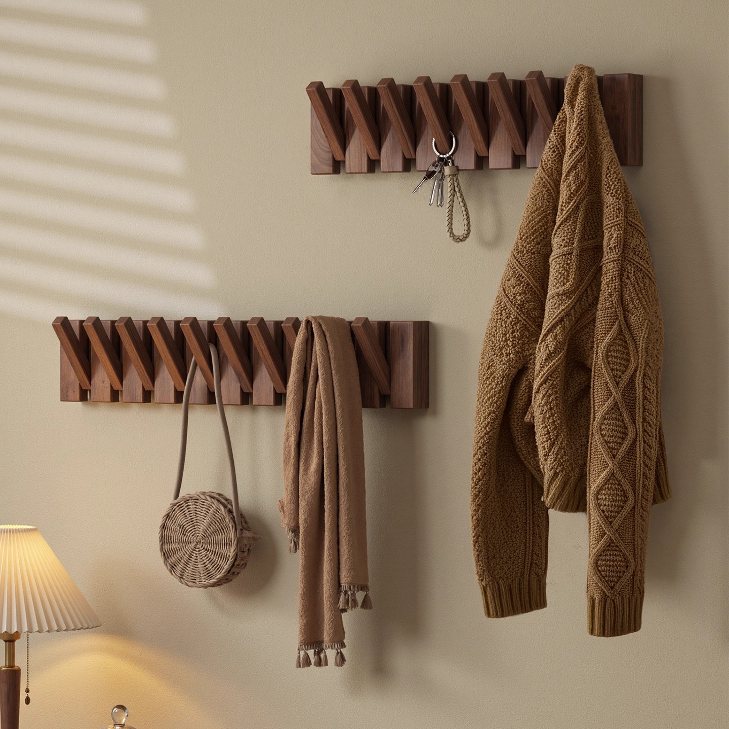 Percha de teclas de piano percha de pared gancho de ropa dormitorio puerta de entrada percha de madera sin agujeros percha de ropa percha de sombrero