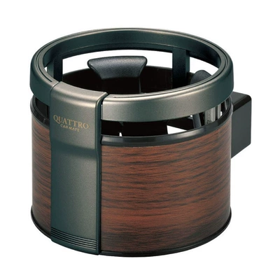 Japan Fast Track Car Car ashtray - wooden-texture-water-cup-holder-dz320c-japanese-brand-stable-without-shaking