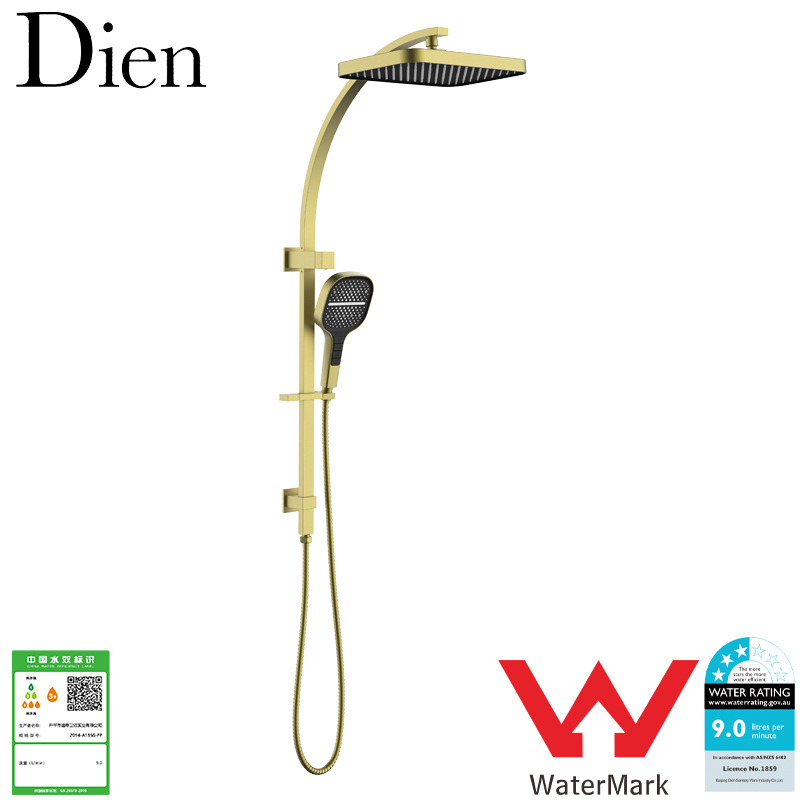 Watermark Australian Standard Certified Shower Head Copper Wall-Mounted Simple Design Accessible Luxury Style High Appearance
