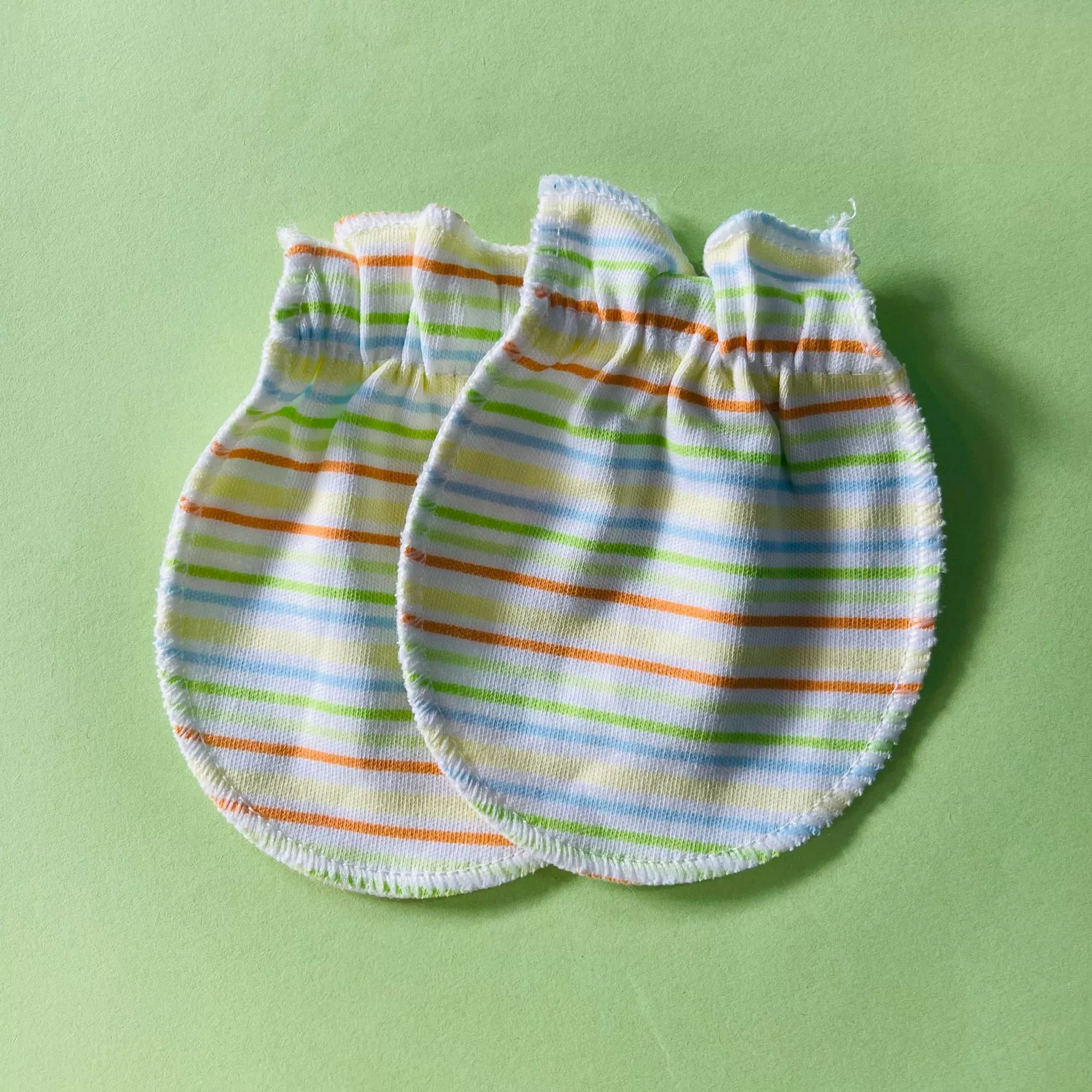 Детские перчатки без царапин, хлопковые новые-born gloves, один размер 10×8 см, мультиколор