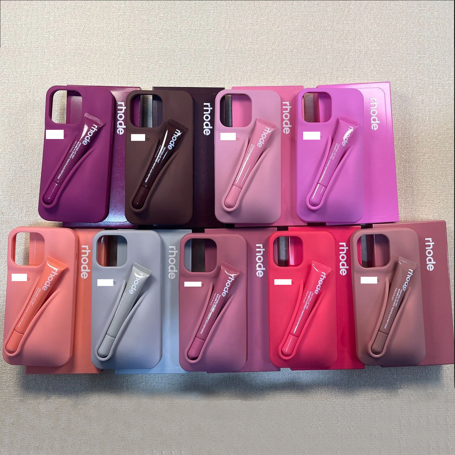 跨境唇彩硅胶手机壳适用iphone16三星S25立体可放口红保护套适用