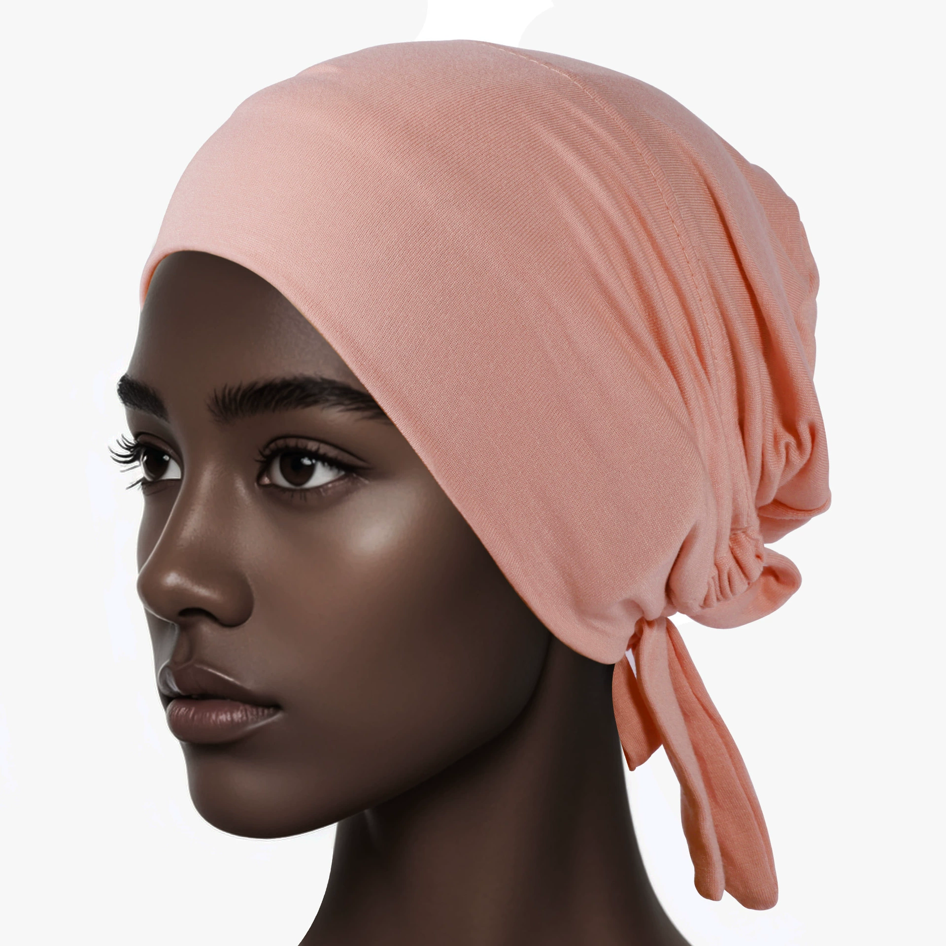 Высококачественная эластичная мерсеризованная хлопковая кепка на шнуровке, однотонная регулируемая этническая головная повязка, мусульманская кепка.