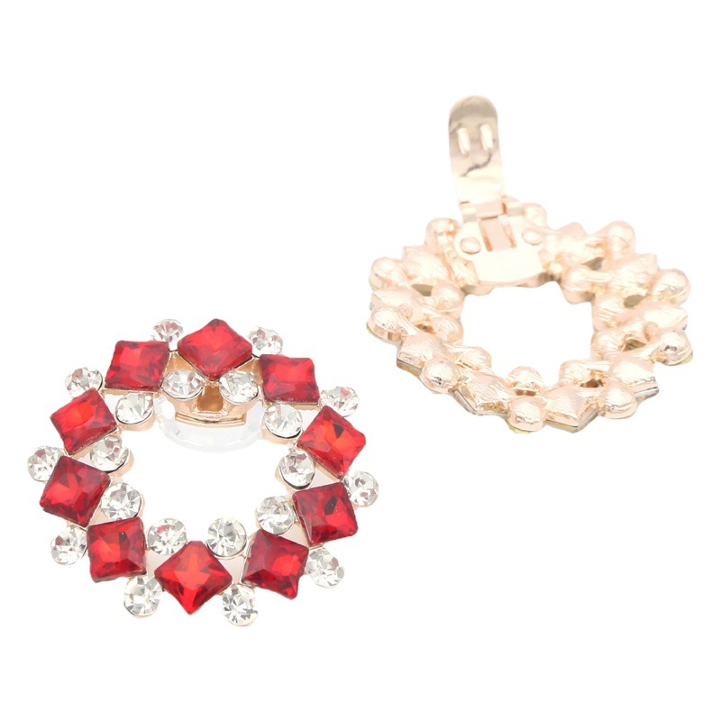 Hebilla de flor de zapato extraíble nupcial transfronteriza hebilla de zapato de cristal decoración de la correa del zapato hebilla redonda hebilla decorativa zapatos de tacón alto Accesorios