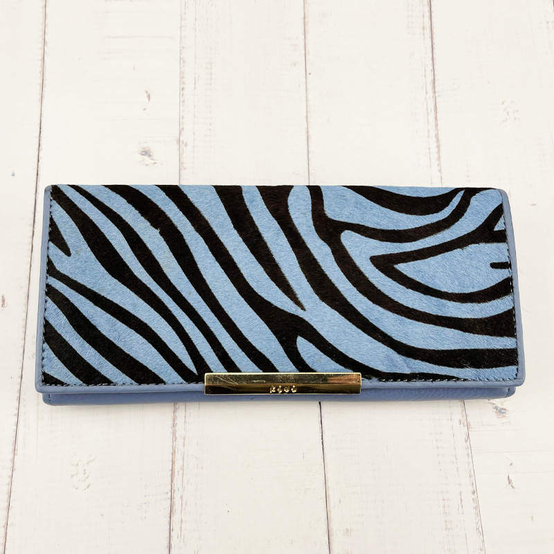 2021春季钱包  新品PU长款零钱包女士动物纹手包3折薄款女士跨境