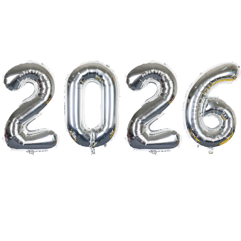 クロスボーダー新 2026 ナンバー 16/32/ 40inch ナンバーアルミフィルムバルーンセット馬年大晦日新年お祝い衣装|undefined
