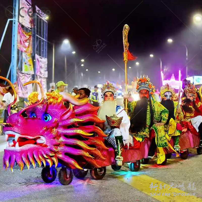 China Dragon Train tripulado tren de atracciones parque de atracciones tren de atracciones eléctricas sin rieles