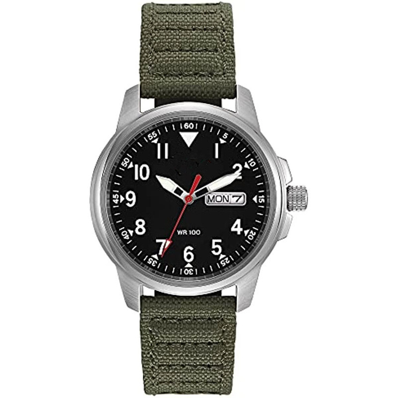 Cross-Border Nylon Belt Stylish Fashion Casual Male Watch Luminous Double Calendar Quartz Watch Watch 20