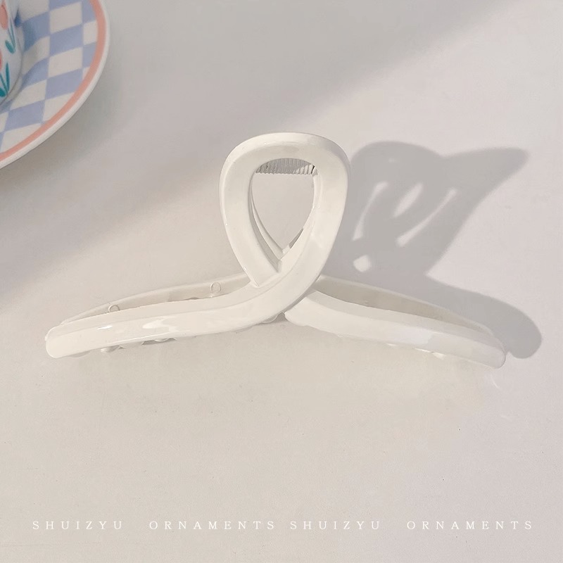 Accesorios para el cabello con horquilla de tiburón, horquilla de sentido avanzado, parte posterior de la cabeza femenina, clip para el cabello simple, tocado, pinza para el cabello, horquilla grande