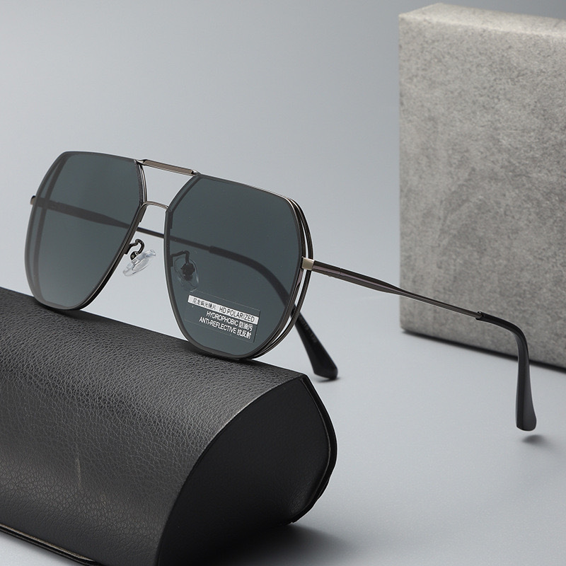 Gafas de sol de nailon, gafas de sol para hombres, gafas polarizadas para conducir, ojos piloto para hombres, protección UV