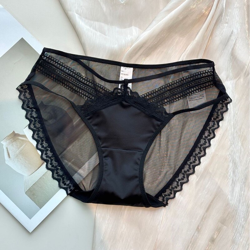 9605 French Sexy Women's Underwear Thin Comfortable Breathable Lace Underwear Pure Cotton Bottom Briefs 9605 French Sexy Women's Underwear Thin Comfortable Breathable Lace Underwear Pure Cotton Bottom Briefs