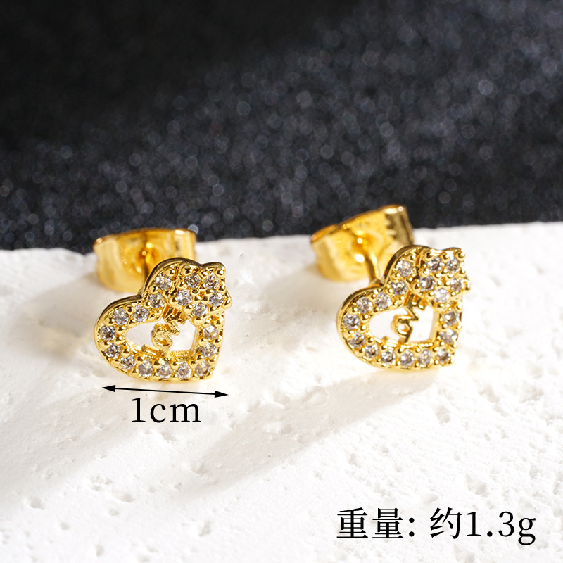 Collar de amor con incrustaciones de diamantes de oro de arena vietnamita con líneas en forma de corazón Pulsera Moda Advanced Sense Joyas que no se desvanece durante mucho tiempo