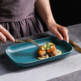 Retro Mo Green Ceramics Tableware Home Fang Panh Phnom Классическая креативная западная Niu Euk Panxi Panshi Shi Panpan