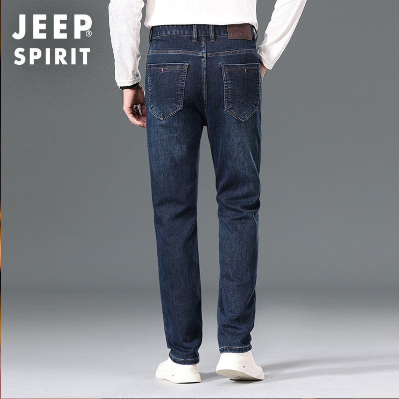 JEEP吉普2025秋冬男士牛仔裤休闲运动休闲长裤复古潮流裤子26816