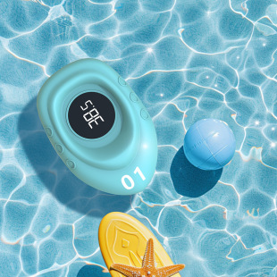 Cross-Border Electronic Digital Water Thermometer Waterproof Boat-Shaped Swimming Pool Bathtub Water Temperature Meter Magnetic Charging Cartoon Creative New Product
