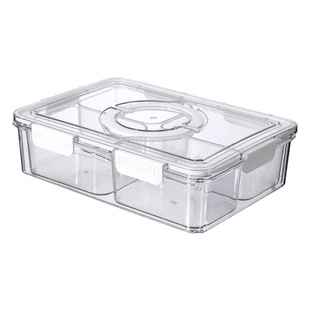 Zhang bow refrigerator storage box kitchen vegetable food fruit draining crisper frozen fully transparent plastic storage box