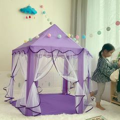 Cross-border children's indoor and outdoor playhouse for boys and girls, hexagonal mesh baby crawling tent, children's sand tent