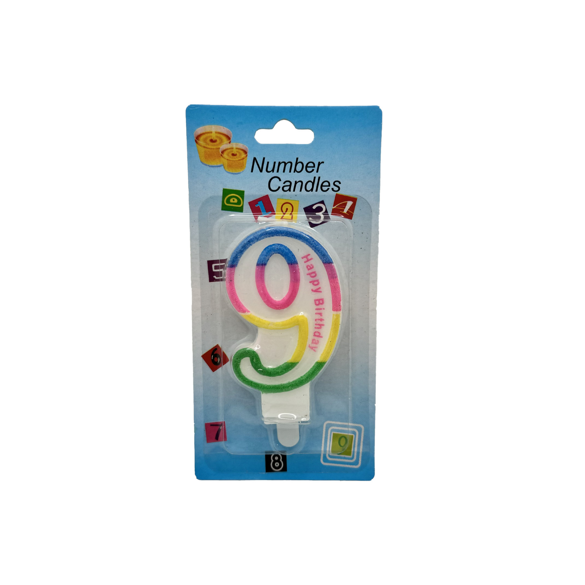 Velas de cumpleaños espumantes Número 9