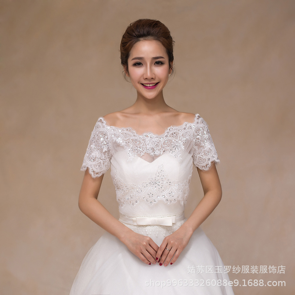 Thin summer cloak for bride