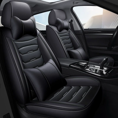 Universal Seat Cover Car Wholesale | Four Seasons Pad - mysterious-black-single-seater-luxury-universal