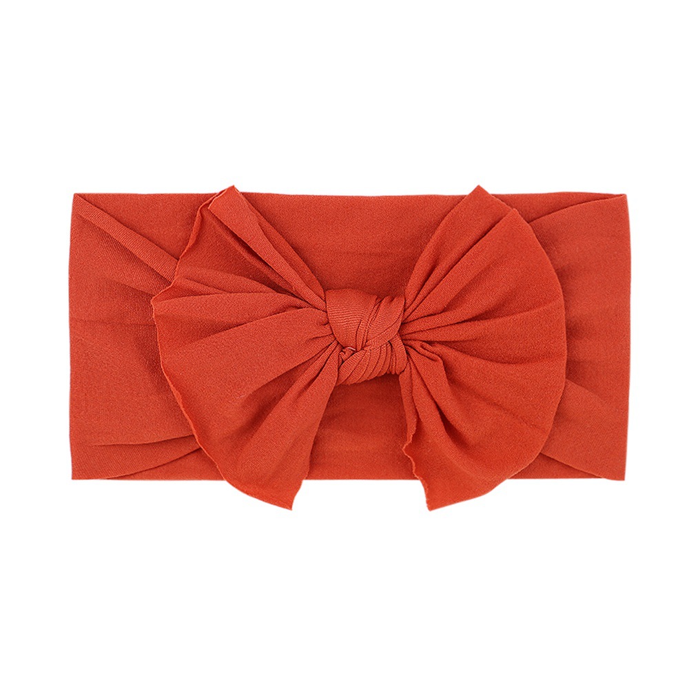 New Wide-brimmed Bow Headband Baby Simple Fashion Nylon Hairband display picture 3