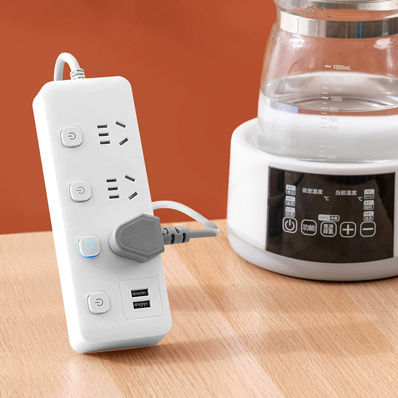 Intelligent exhaust long -line multi -hole socket with USB with independent switch plugs in household office multi -function 殳穮
