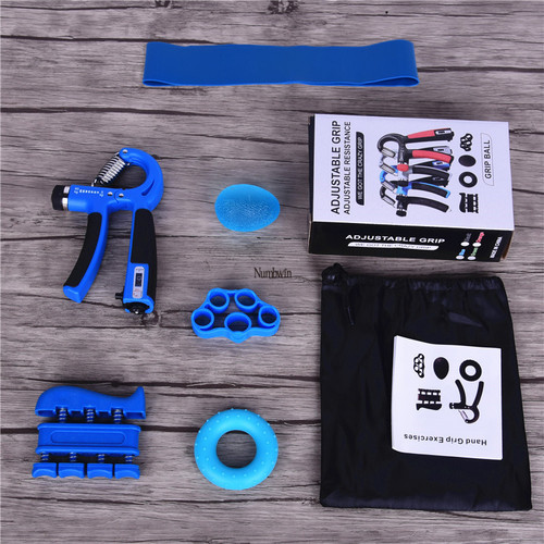 Counting gripper nine-piece set adjustable 5-60kg finger strength device home fitness small equipment hand training box