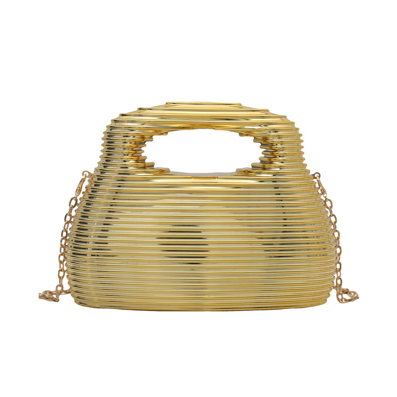 Abendtasche Mit Wellenmuster Und Schulterriemen Für Damen_voghion.com