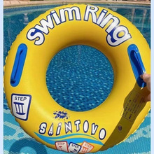 游泳圈加厚超厚带把手泳圈男女腋下圈水上充气大人儿童救生圈装备