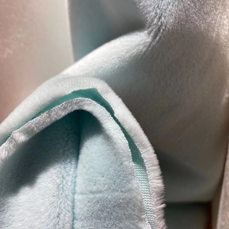 5 piel de conejo de jade terciopelo super suave fina suave tela de visón de conejo Selle terciopelo de imitación de piel de conejo material de zapato material de forro de sombrero