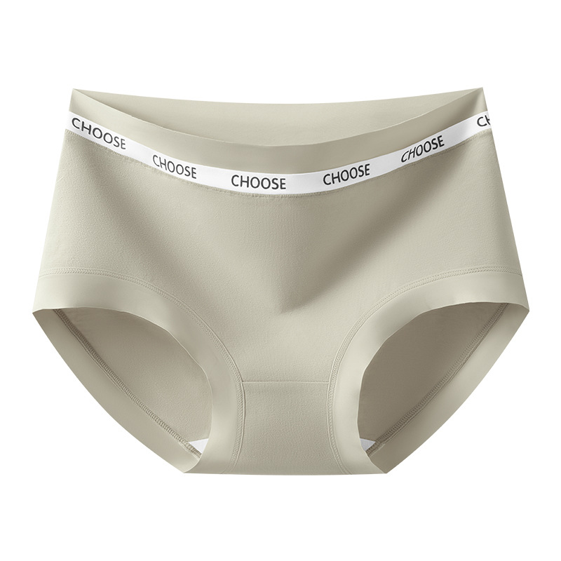 Algodón puro 2024 nuevos calzoncillos antibacterianos de cintura media de algodón puro 7A antibacteriano mujer transpirable algodón de clase A refrescante.