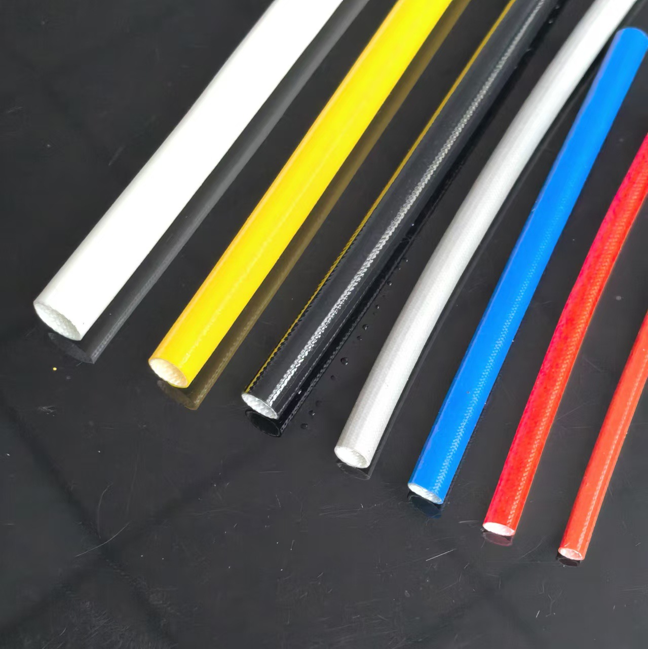 玻纤套管【内纤外胶  耐压2.5KV】耐高温防腐绝缘管阻燃