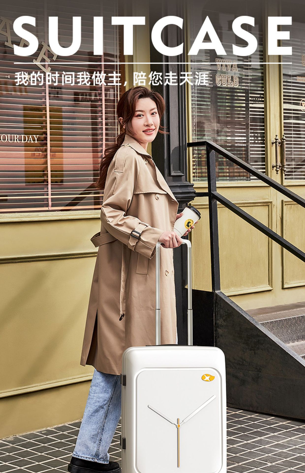 Bộ vali PP 2 chiếc 20 inch và 24 inch kéo tay du lịch có khóa số — Pp hành lý bột anh đào chi tiết 2