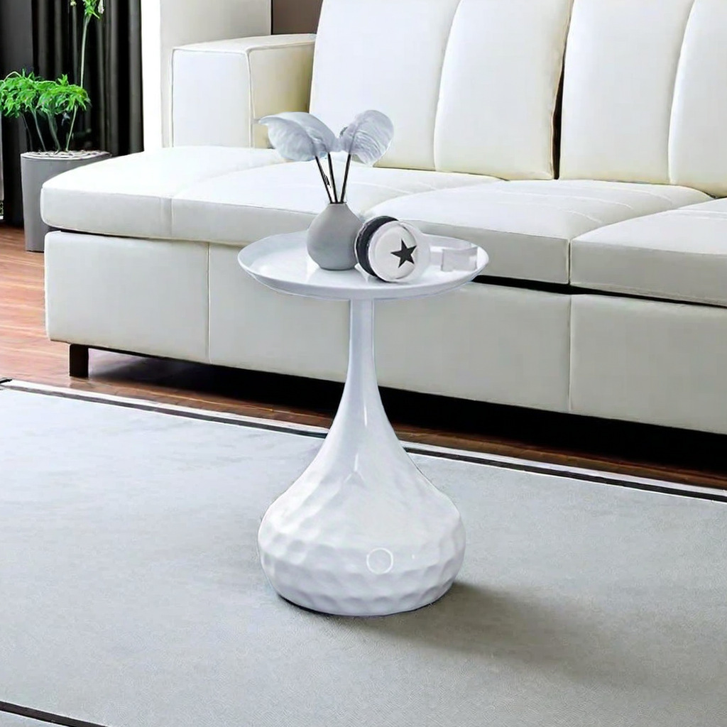 Venta al por mayor transfronteriza caliente de mesa de té de lujo nórdica, sofá de salón, esquina de balcón, mesas de metal