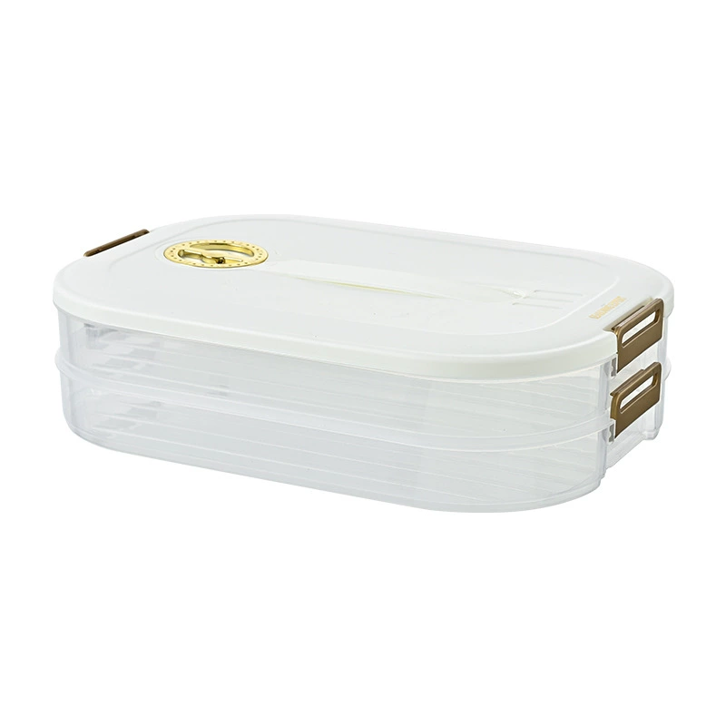 Multi-layer Dumpling Storage Box, Large Capacity with Timer, Portable Refrigerator-safe (1–4 Layers)