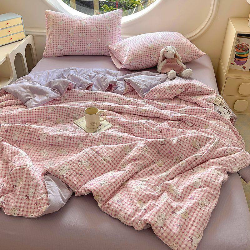 캣 디너 파티 [매우 부드러운 알몸 수면 이중 거즈 여름 이불]