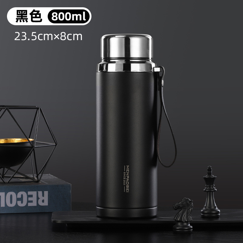 304不锈钢保温杯商务风茶水分离焖泡杯便携大容量保温水杯泡茶杯|undefined