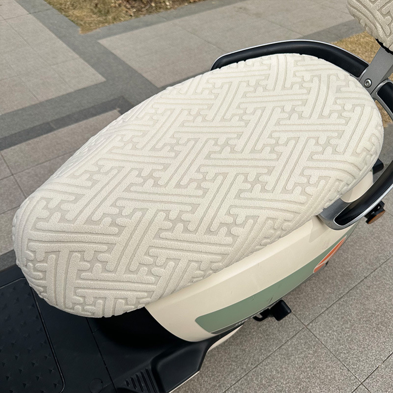 電気自動車ジャカードとベルベットの座布団カバー日焼け止め通気シートカバーペダルバイク高弾厚さシートカバー四季通|undefined