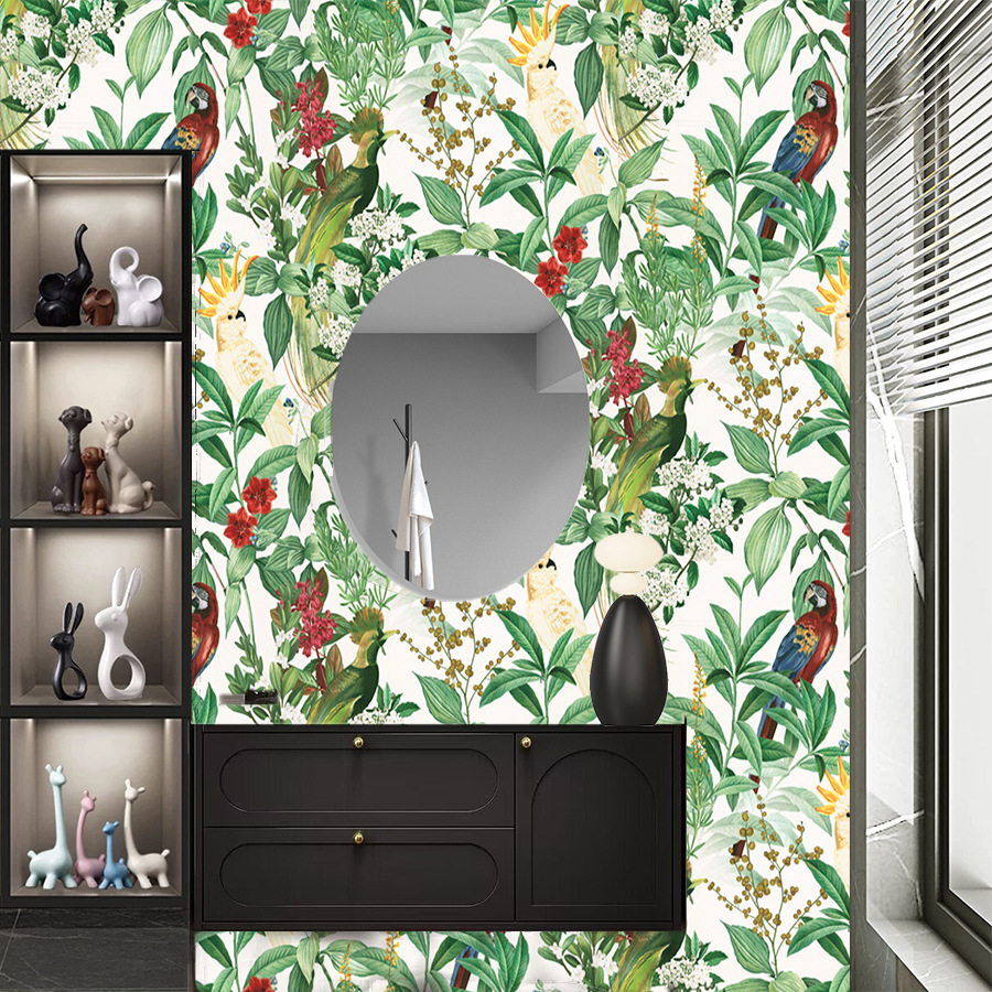 Yapay Yeşil Bitki Çiçek Kendinden Yapışkanlı Ev Dekorasyonu Yapı Malzemeleri TV Arka Plan Duvar Yatak Odası Oturma Odası_voghion.com