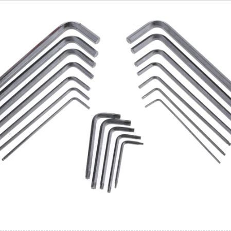 RS PRO L形内六角扳手, 英制, 公制, 19件套,  →8 mmT6→T25规格