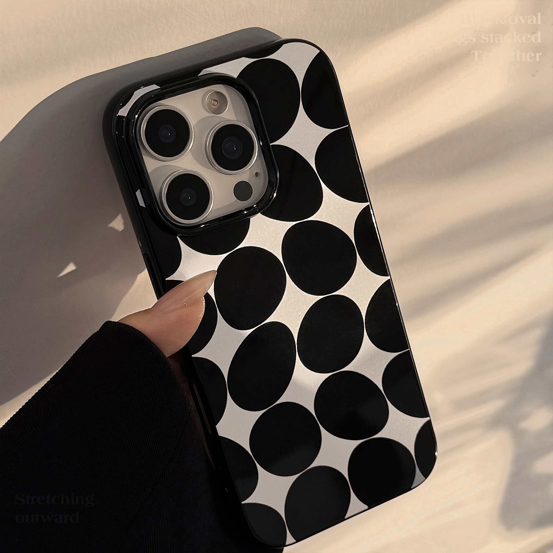 Funda de diseño de alta gama para teléfono móvil Apple 16 17promax, adecuada para iPhone 13, personalizada, circular, brillante, para iPhone 11 y 12