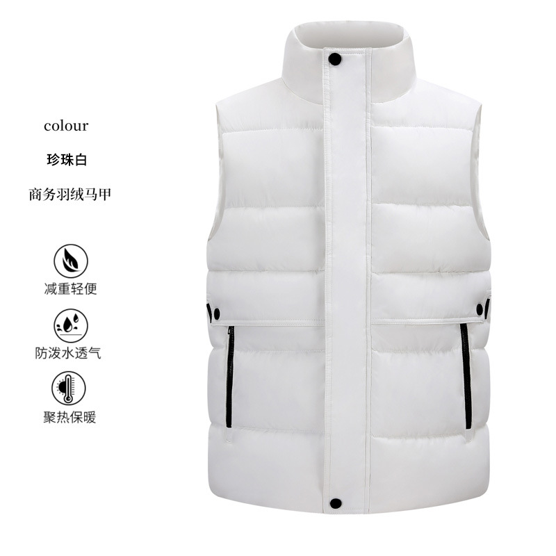 Hombre chaleco cálido caballo clip cross-border sin mangas chaqueta de trabajo ropa de trabajo al aire libre chaleco de invierno personalizado