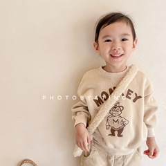 2023 Children's Autumn/Winter New Collection - Girls' Han Style Fleece Sweatshirt Top - Autumn Outfit 21813
