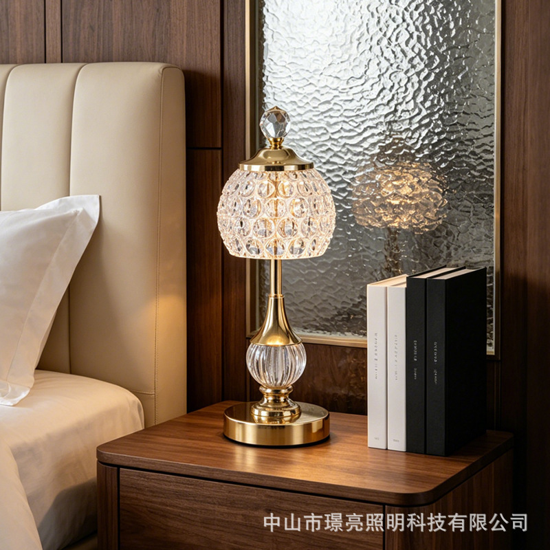 Cross-Border Light Luxury Night Light, Crystal Decorative Table Lamp, Modern Minimalist Atmosphere Lamp, Bedroom Bedside Touch Ornament Night Light Cross-Border Light Luxury Night Light, Crystal Decorative Table Lamp, Modern Minimalist Atmosphere Lamp, Bedroom Bedside Touch Ornament Night Light