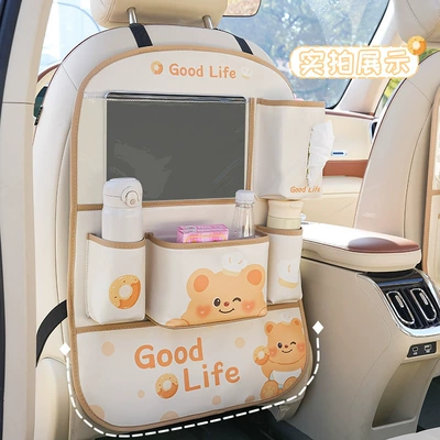 Storage Hanging Bag Car – Car table board - donut-bear-storage-bag-x-style-can-hold-tablet